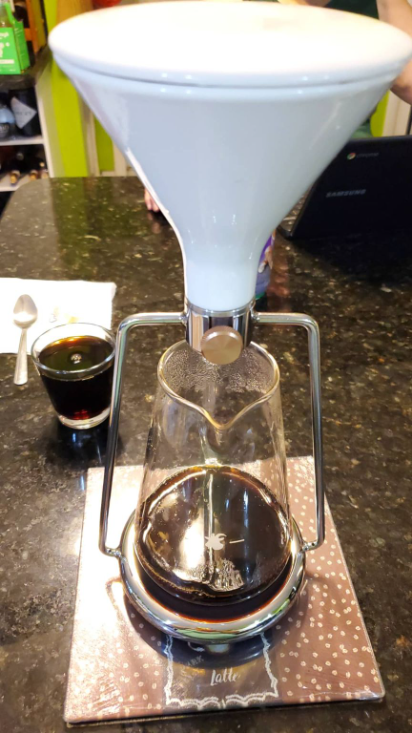 Today I brewed my morning coffee using the Gina smart brewer