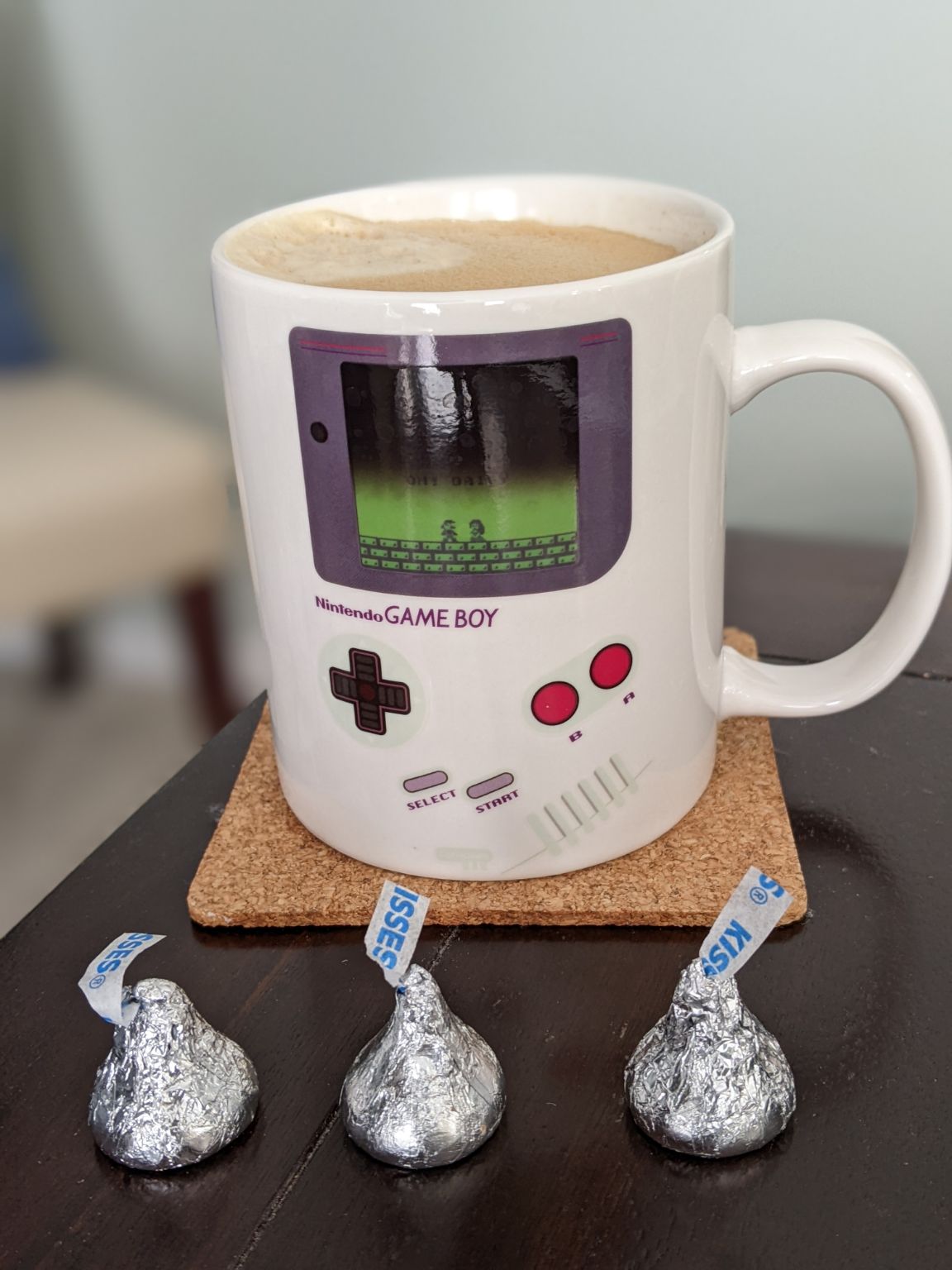 Having some chocolate and coffee on a warm and breezy Monday afternoon