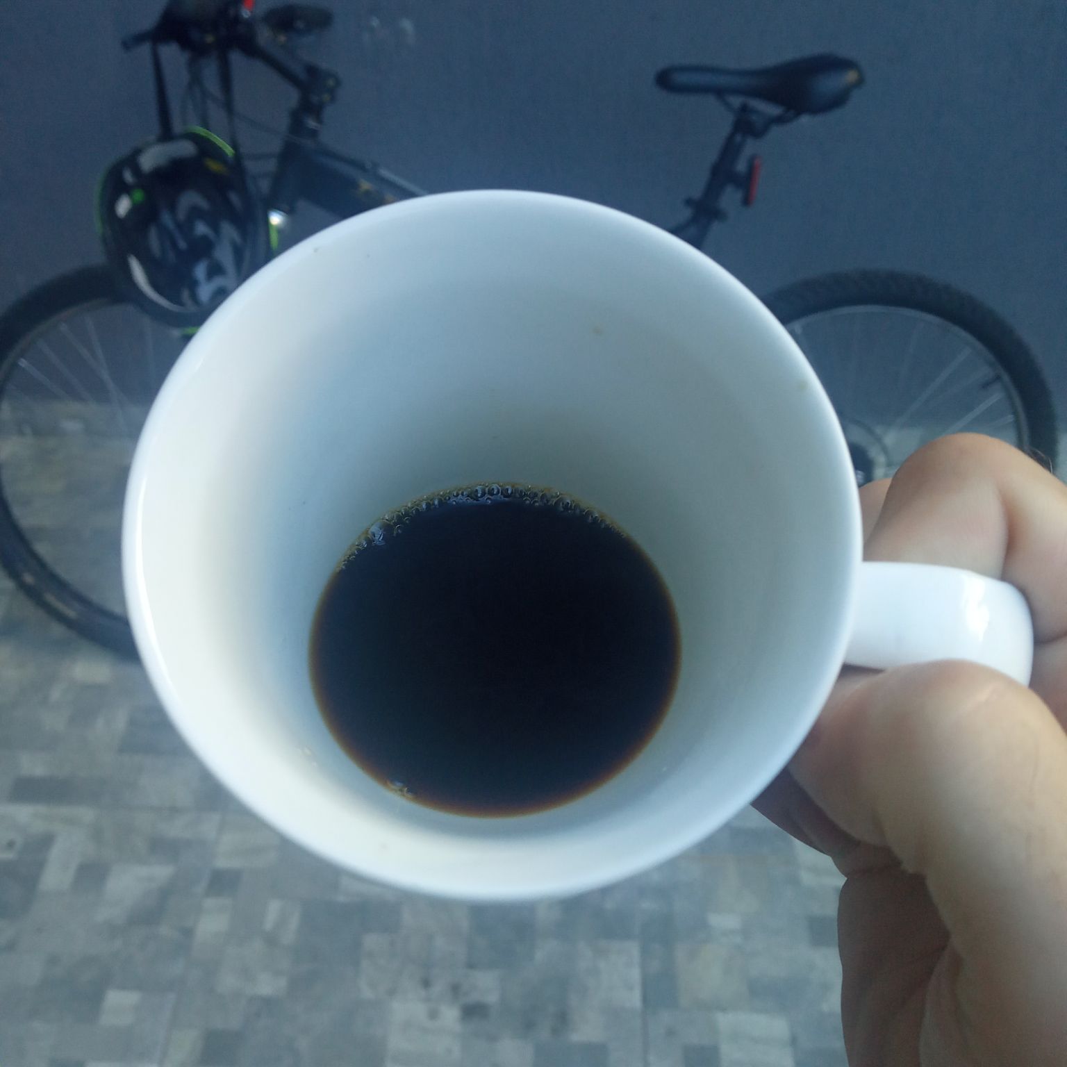 Antes da pedalada, uma xícara de café!
