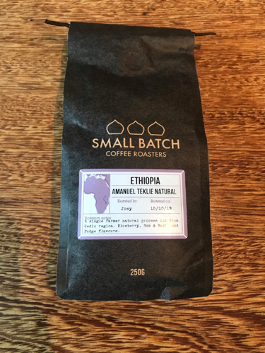 This preparation was light, adequate to the coffee flavor. Good body and nice blueberry flavors.