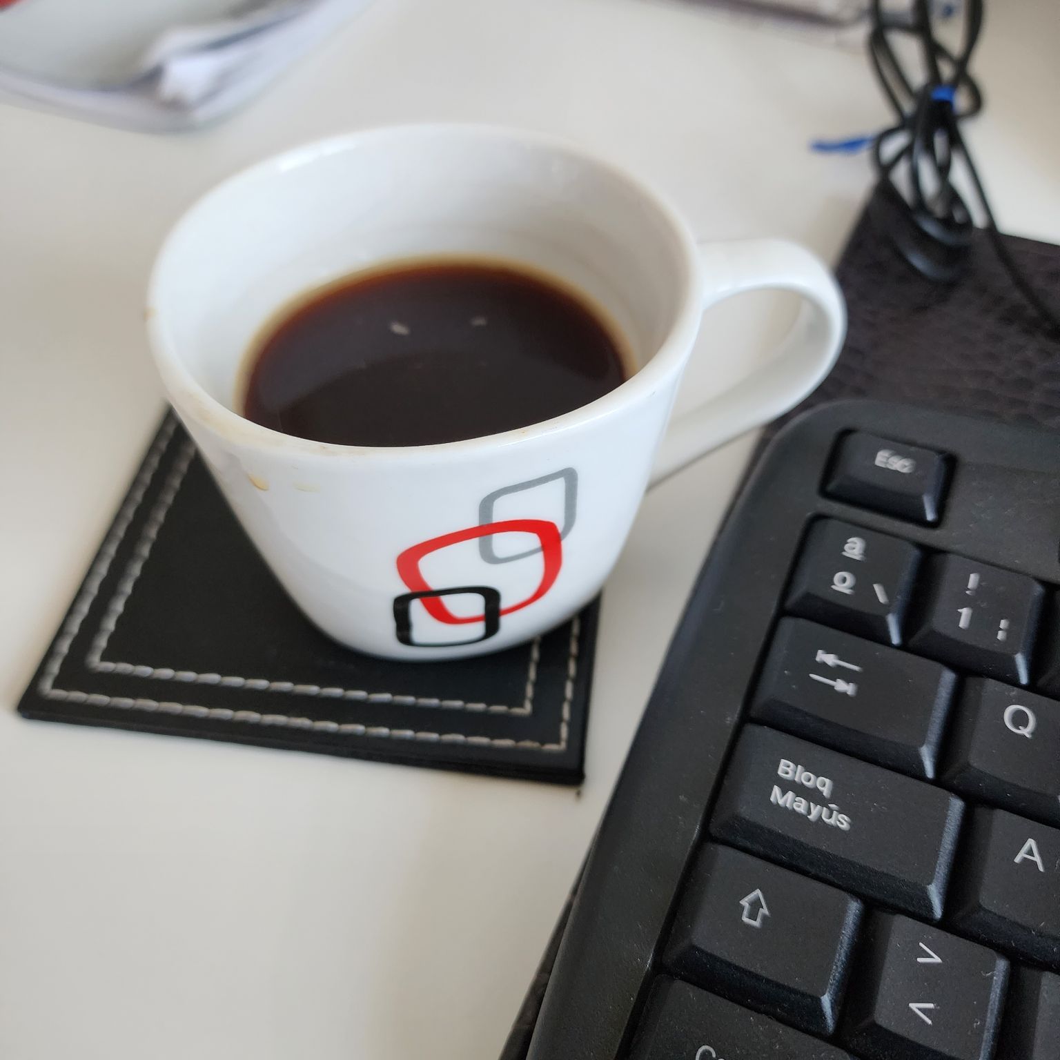 Hoy me tomó un café de matiz preparado en prensa Francesa.