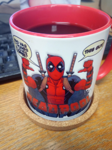 Two teaspoons of coffee per cup to give it a bit of kick!