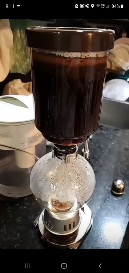 Brewed with my Japanese Siphon. 