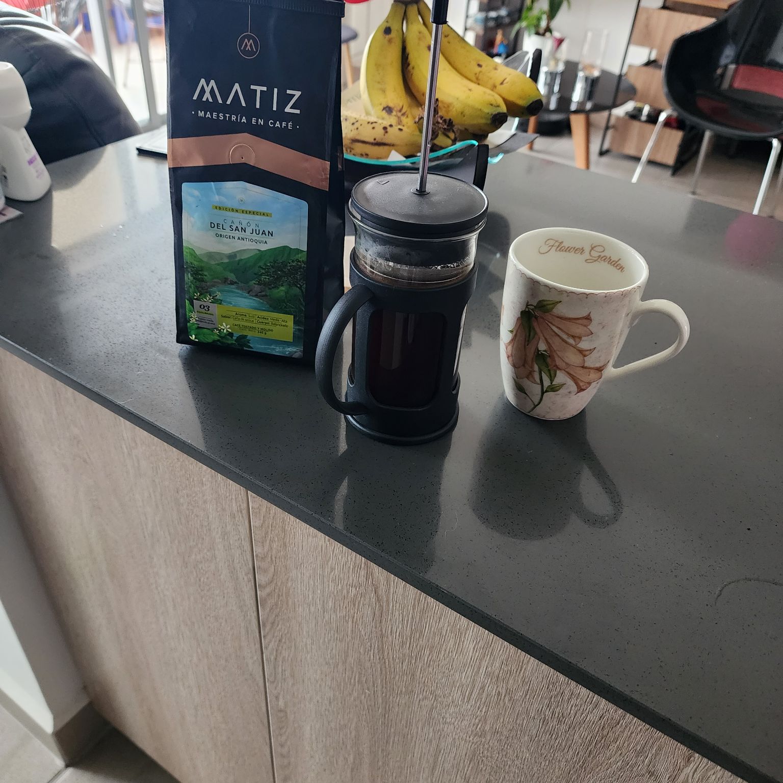 Que no falte la preparación en prensa para una sola taza.