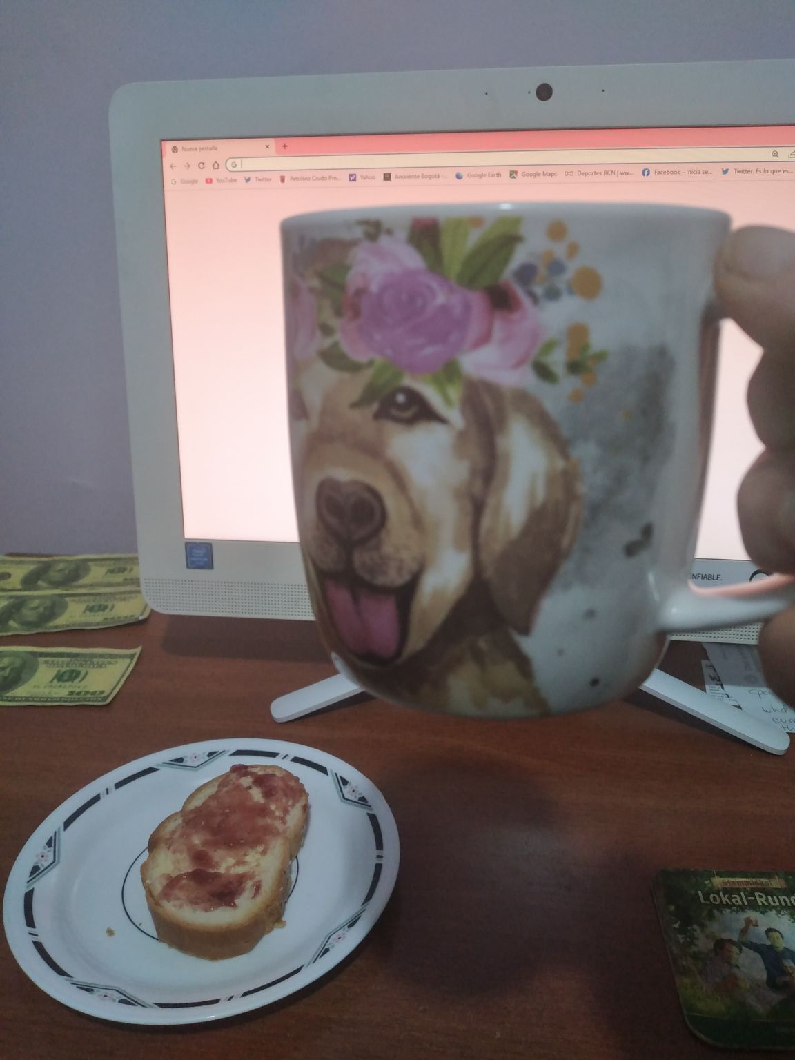 El primer cafe de la mañ Valdez👍👍👍❤❤❤🔥🔥