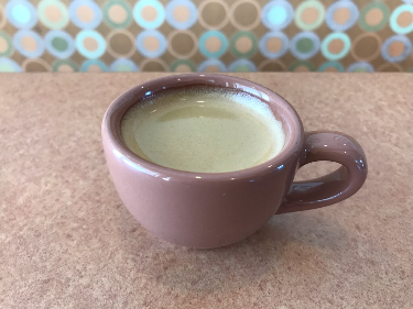 Very good espresso served at Panera. A Little too long. But no one could tell me which coffee they used.