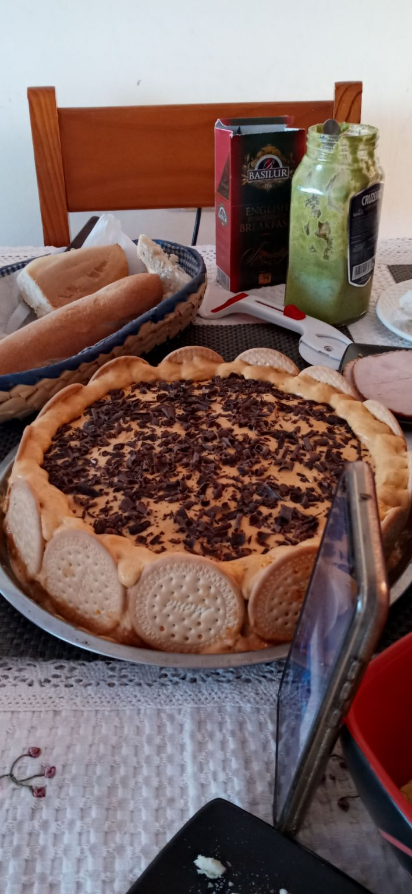 Una rica torta de galletas...