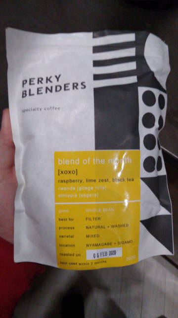 An absolute joy. Massive thanks to my wonderful girlfriend for gifting me a 12 month subscription to Perky Blenders Blend of the Month! Was a delicious cup this morning and made me smile like a loon. <3