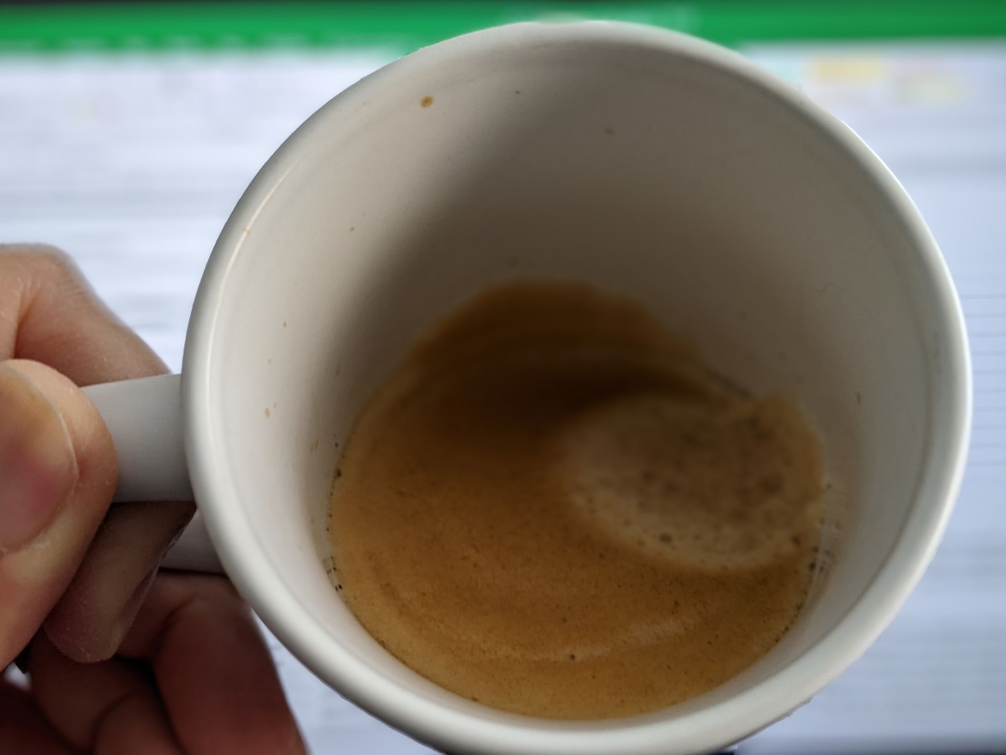 It has been a bit since I've had a double.  I definitely needed a boost during a meeting.