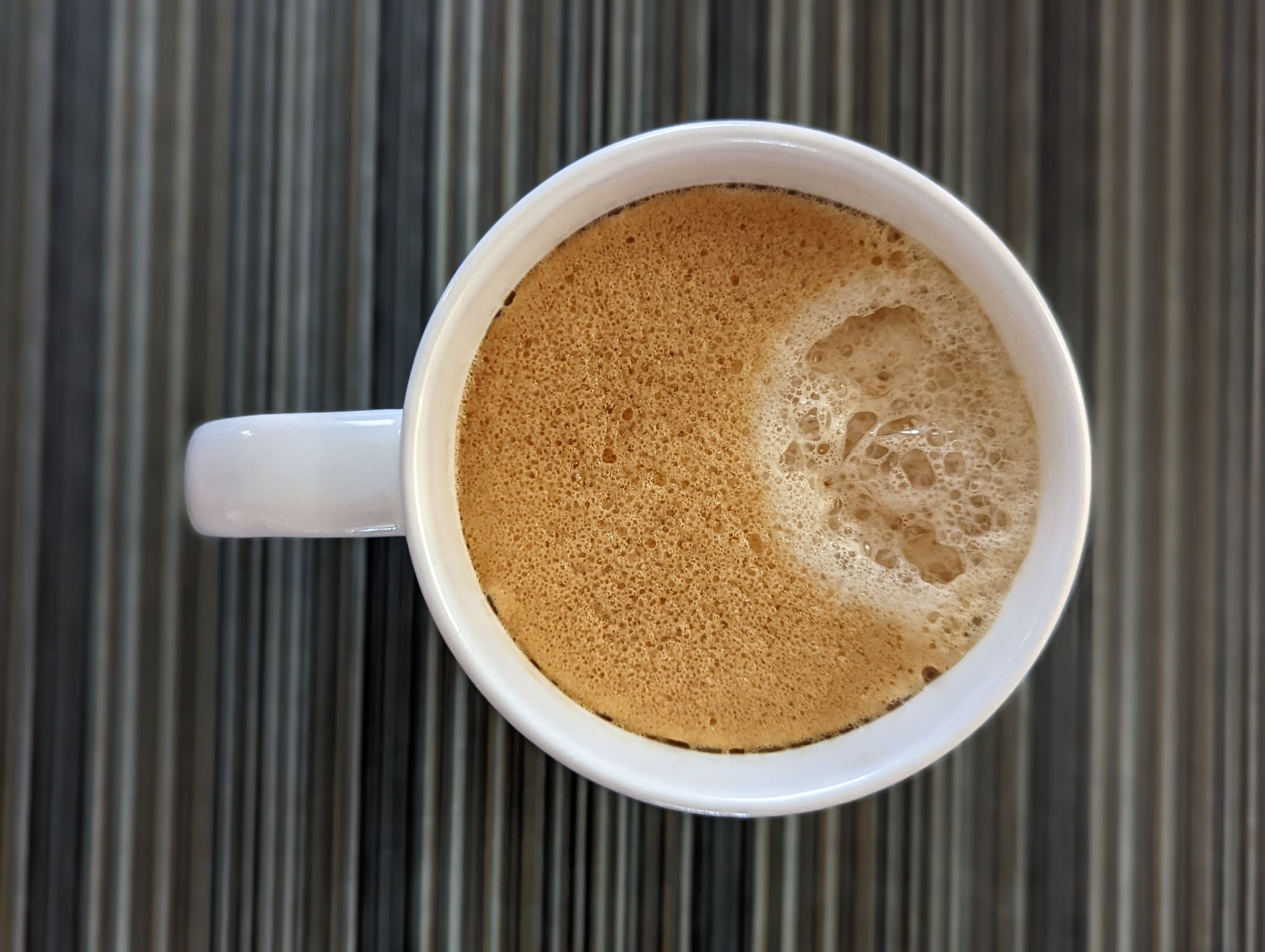 This is my first time having this coffee.  I don't think it's as roasty as the House blend, but it has a smoother taste possibly due to the fudge and less acidity.

Medium fine grind in refilled Nespresso Vertuo capsule