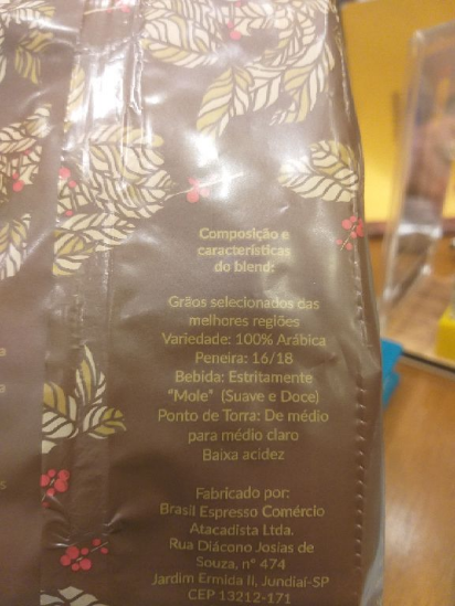 Excelente. Café torra média baixa mas sem acidez e intenso. 