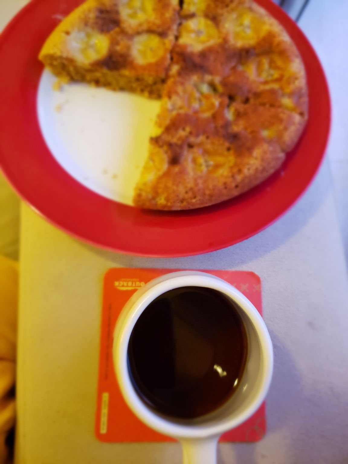 Café Guaspari, vai bem com bolinho de banana. 