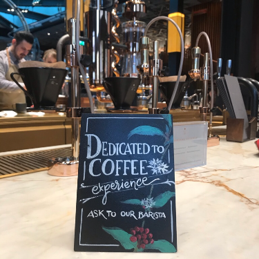 The Starbucks Reserve store is an amazing place. They roast locally, many different single origin and special blends. An experience bar with many different methods, an espresso bar, table service, everything is available