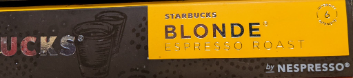 ☕☕☕Starbucks Blonde espresso roast
Intensity 6
