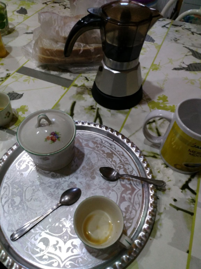 The Best coffee made by Mom is full of love, but the taste is not so good. It was Paloma hungarian coffee with cinnamon 🤭
