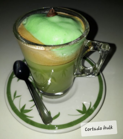 Alquimia no café: cortado hulk