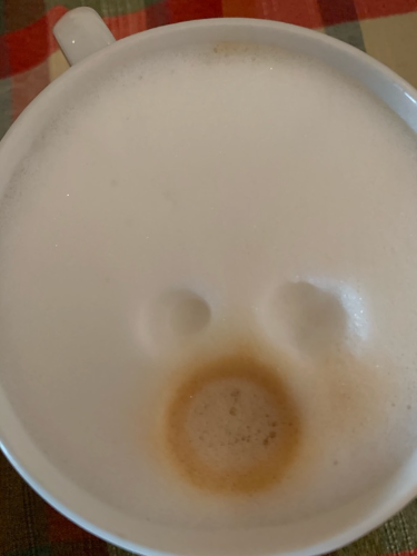 E não é que o meu capuccino saiu dando susto hoje! Happy Halloween! Booooo 👻
Café muito bom do novo microlote do Café Orfeu!