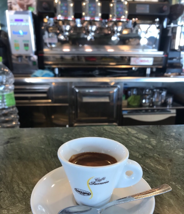 Where’s the only place on earth you can stop by an ugly tiny highway gas station, to find they have a high end LaCimbali touch-screen coffee machine, an excellent barista and prepare perfect espressos ?