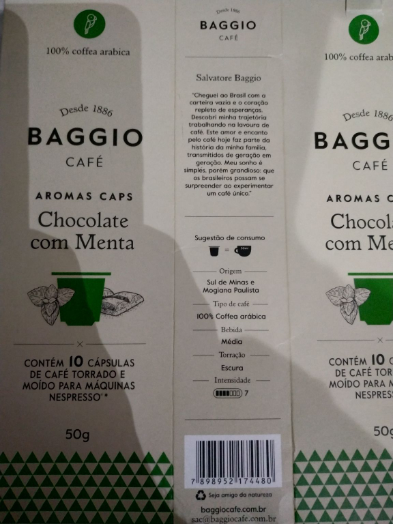 Café especual, equilibrado e uma finalização com sabor de menta.