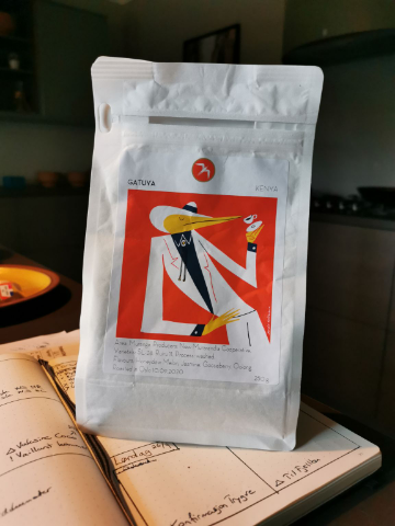 An Ethiopian coffee for today. Pretty good with notes of gooseberry, honeydew melon and jasmine. 