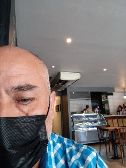 Tomando mi café de la mañana