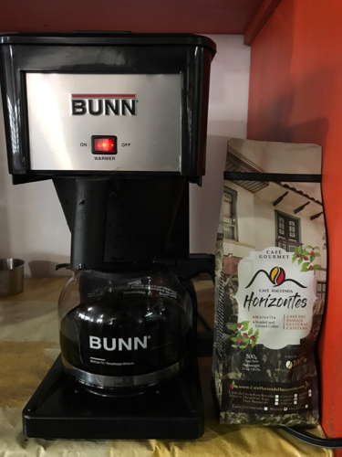 Disfrutando un delicioso café 