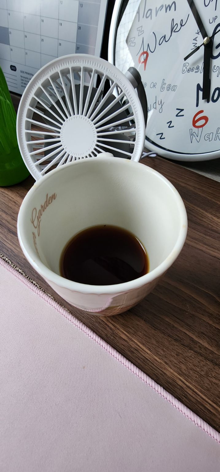 Esta es la última taza que me tomó de mi café Liborino preparado en Chemex.