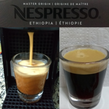 Este café proporciona um espresso delicioso e marcante. Eu recomendo.