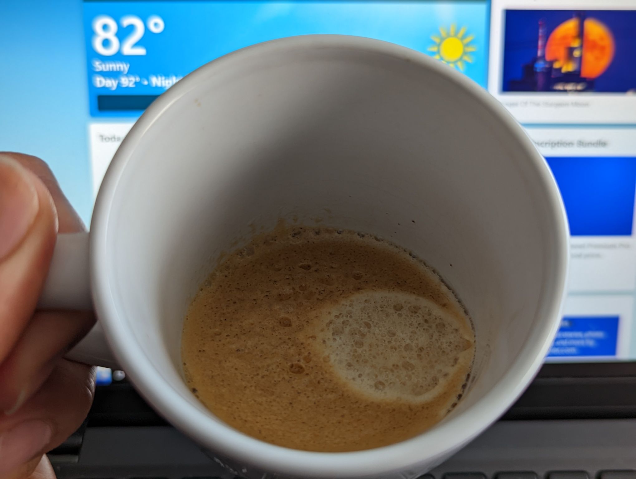 Drinking my favorite coffee.

Medium fine grind in refilled Nespresso Vertuo capsule