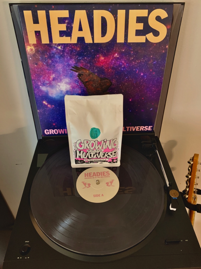 Bright, slightly tart, tamed funkiness. I love the idea of a companion coffee to a great punk rock record! Can’t decide whether I like the coffee or the music more.