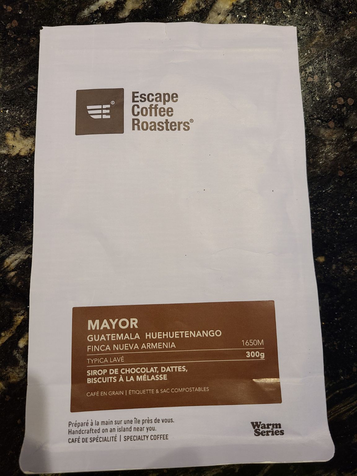 Delicious sweet butter and molasses. However  the packaging once again leaks air or something. Making the dial in pretty complicated. Maybe it's the beans? Only happens with this brand. 