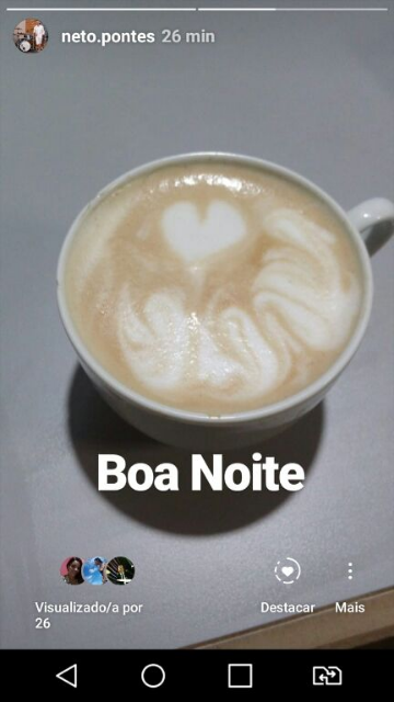 Um Boa Noite desses...capuccino
