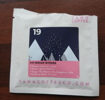 Deep and creamy, slightly sweet earthy taste. Brewed in a cafetiere. 