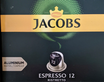 ☕☕☕☕Jacobs espresso 12
Ristretto
Intensity 12

