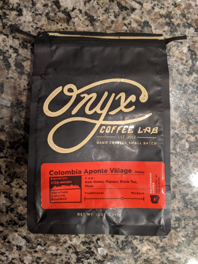 An unusually sweet cup of coffee. Sweet vanilla, spice, and tropical fruit.