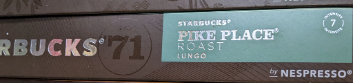 ☕☕☕ Starbucks Pike Place roast
Lungo
