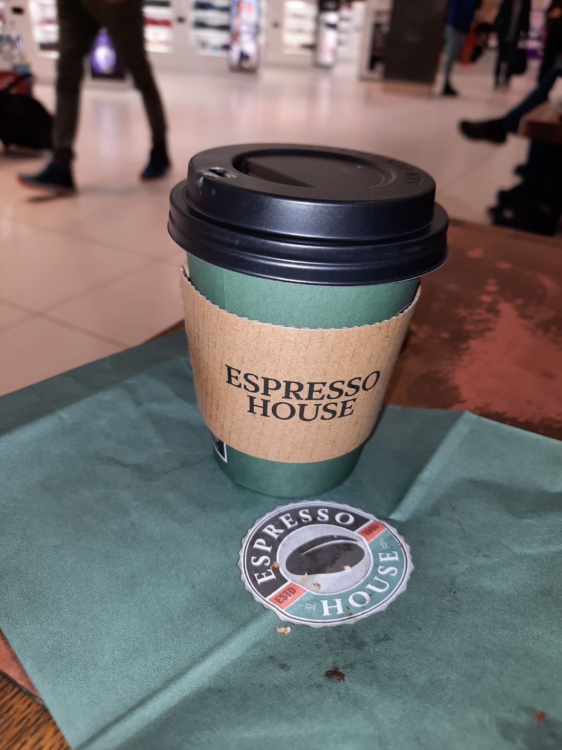 One last coffee before flying home from Gothenburg 