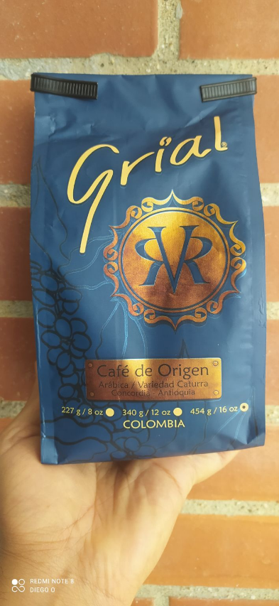 Hoy me tome un café Grial del municipio de Concordia, antioquia.
