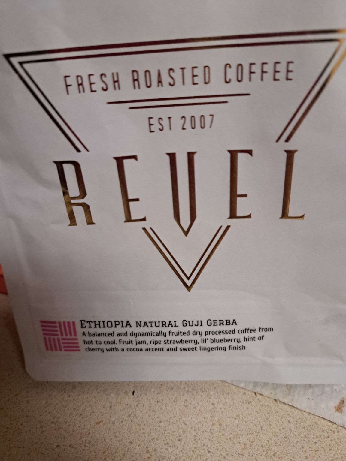 Tea like body that I expected. Strawberry jam, slight acidity and sweet finish. Going to try a few different recipes to play around!