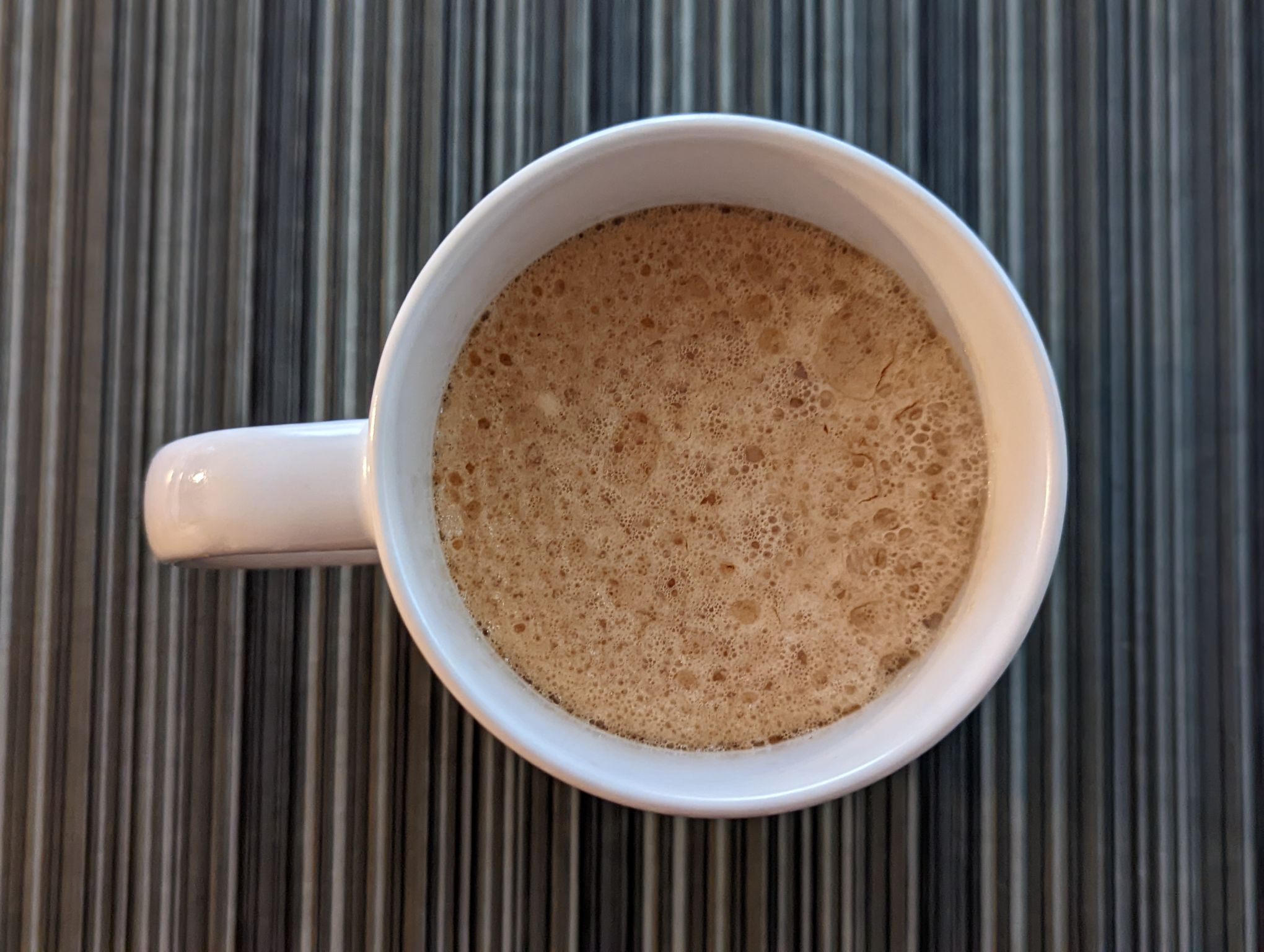 Definitely toasty and full bodied.  Very enjoyable on yet another rainy day.

Medium fine grind in refilled Nespresso Vertuo capsule