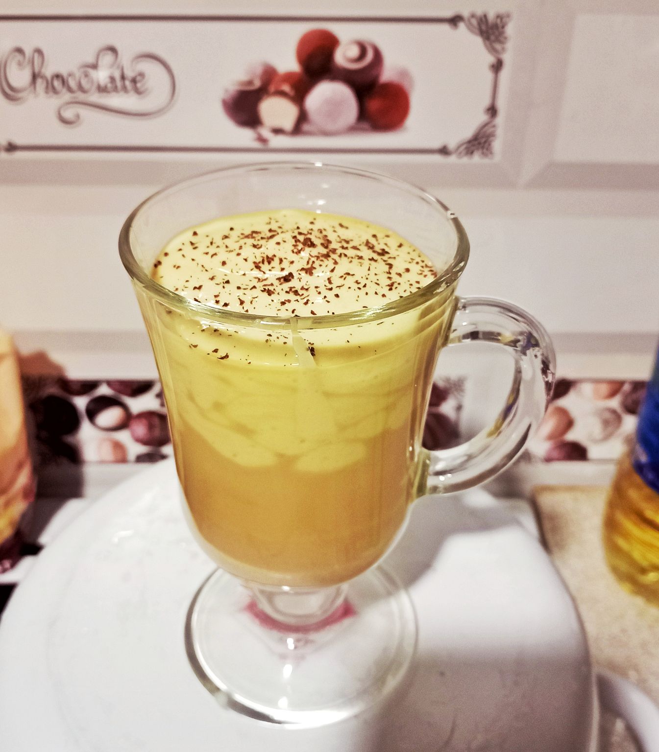 White russian with mango cream