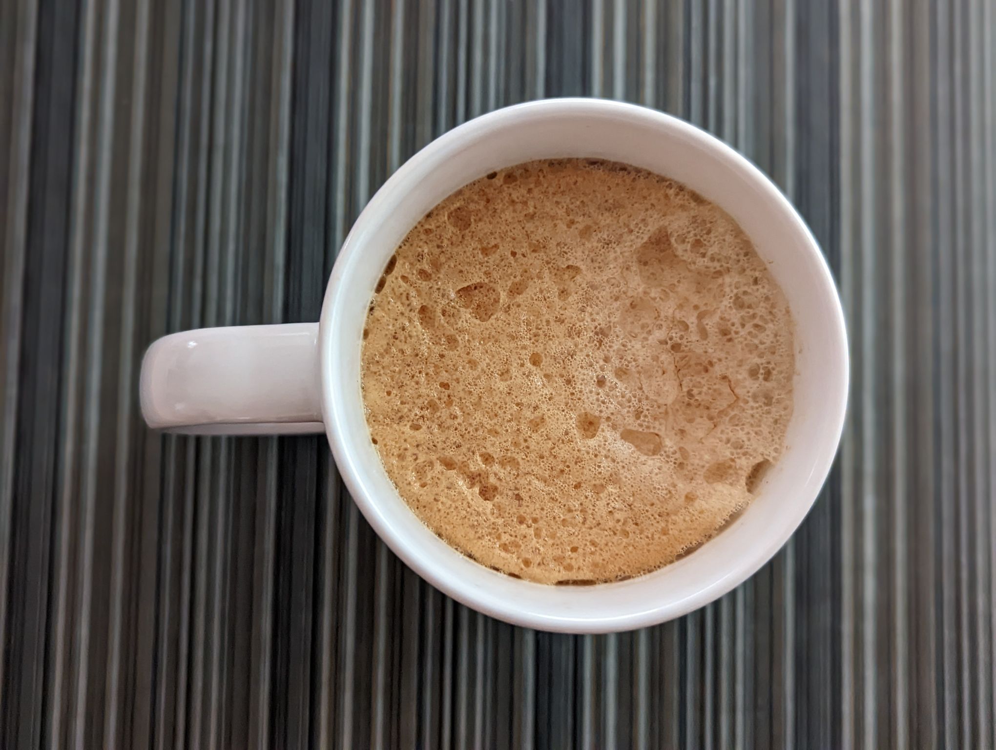 Medium fine grind in refilled Nespresso Vertuo capsule