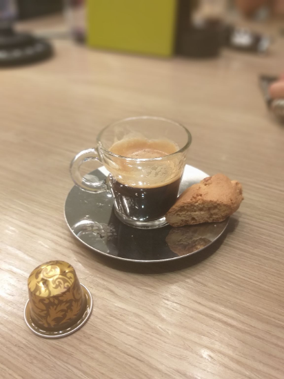 Masterclass Nespresso Istambul e Venezia harmonização com Cantuccini