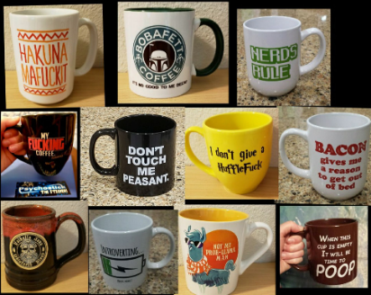 ☕ FAVORITE COFFEE MUG CHALLENGE!! ☕
Wait. Mug???...
As in singular favorite coffee mug??...
Yeah...I can't pick just one!!! 🤣
I mean, just look, how would choose just ONE?
🤣
So here's just a small part of my stellar mug collection! 😁😬
(If you're curious what any of them say, or where to buy them...comment below; and I'll do my best to provide the info. 😊)