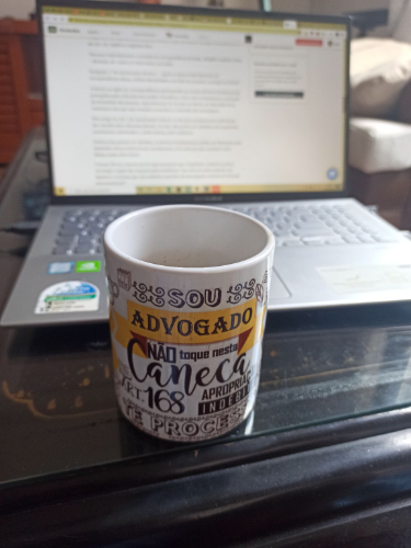 Estudando, firme, com os companheiros inseparáveis: a caneca e o elixir pra manter acordado hahahaha