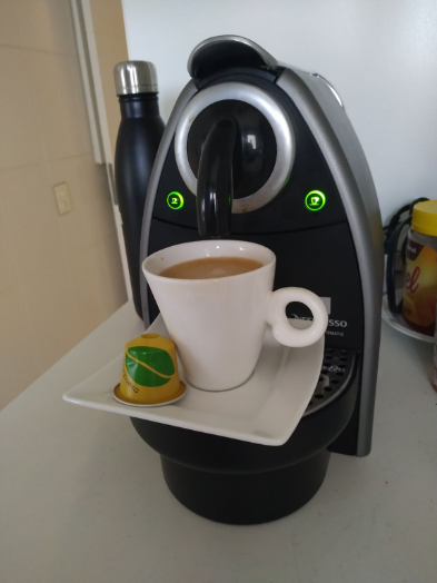 Café a tarde em momento de confinamento