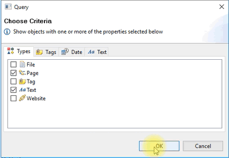 Filter Dialog – Cognitivix