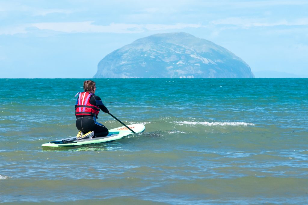 Paddle Boarding and Ailsa Craig