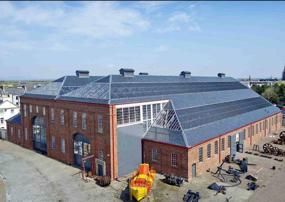 Arial View Linthouse, Scottish Maritime Museum