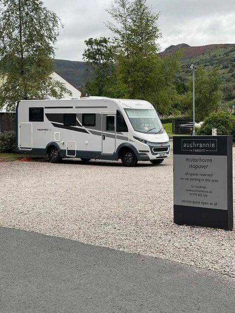 Motorhome Stopover at Auchrannie, Auchrannie Resort